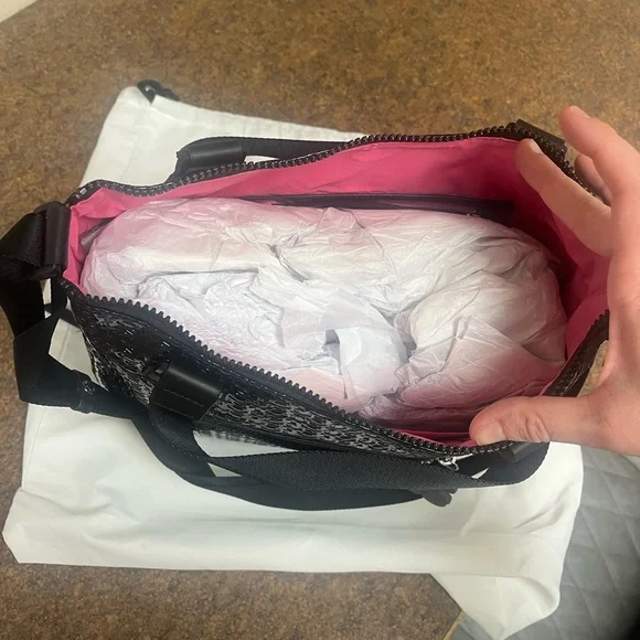 Tous Black Embossed Backpack with Pink Accent display picture 3
